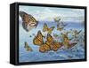 Migration of Monarch Butterflies (Danaus Plexippus), Nymphalidae-null-Framed Stretched Canvas
