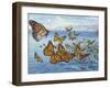 Migration of Monarch Butterflies (Danaus Plexippus), Nymphalidae-null-Framed Giclee Print