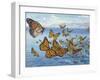Migration of Monarch Butterflies (Danaus Plexippus), Nymphalidae-null-Framed Giclee Print