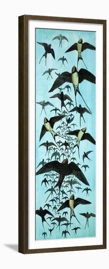 Migration of Swallows-Arthur Oxenham-Framed Premium Giclee Print