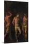 Miguel Ángel (Disciple of) / 'The Flagellation', 16th century, Italian School, Panel, 99 cm x 71...-Michelangelo (disciple)-Mounted Poster