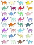 Camels Pattern-Miguel Balbás-Giclee Print