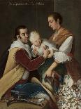 Couple with Little Girl (De Espanol y Mestiza, Castiza), Museo de America, Madrid, Spain-Miguel Cabrera-Giclee Print