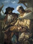 Couple with Little Girl (De Espanol y Mestiza, Castiza), Museo de America, Madrid, Spain-Miguel Cabrera-Giclee Print