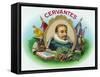 Miguel de Cervantes Brand Cigar Box Label-Lantern Press-Framed Stretched Canvas