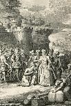 Sancho Panza Entering Town of Barataria, Illustration for Don Quixote-Miguel De Cervantes-Giclee Print