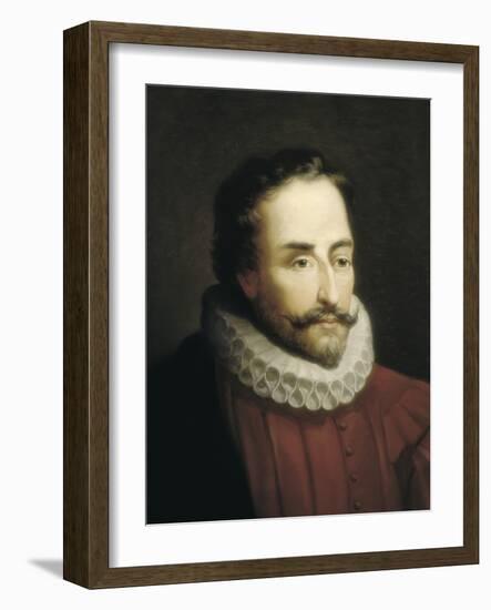 Miguel De Cervantes-Eduardo Balaca Y Canseco-Framed Art Print