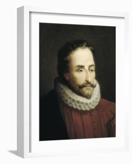 Miguel De Cervantes-Eduardo Balaca Y Canseco-Framed Art Print