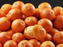 Orange Juice and Fresh Oranges-Miguel G^ Saavedra-Laminated Photographic Print