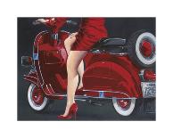 Woman in Red-Miguel Garigliano-Giclee Print