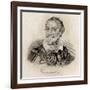 Miguel Saavedra De Cervantes-J.W. Cook-Framed Giclee Print