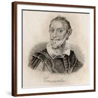 Miguel Saavedra De Cervantes-J.W. Cook-Framed Giclee Print