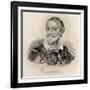 Miguel Saavedra De Cervantes-J.W. Cook-Framed Giclee Print