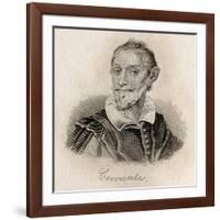 Miguel Saavedra De Cervantes-J.W. Cook-Framed Giclee Print