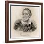 Miguel Saavedra De Cervantes-J.W. Cook-Framed Giclee Print