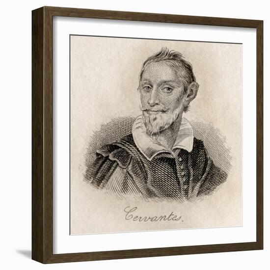 Miguel Saavedra De Cervantes-J.W. Cook-Framed Giclee Print