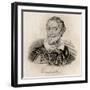 Miguel Saavedra De Cervantes-J.W. Cook-Framed Giclee Print