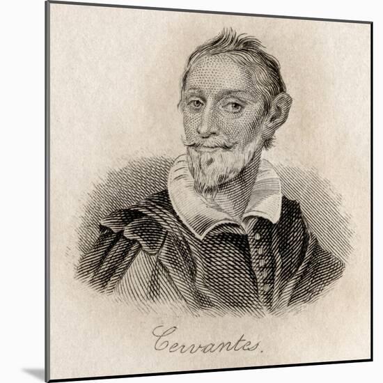 Miguel Saavedra De Cervantes-J.W. Cook-Mounted Giclee Print