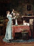 Composing a Bouquet, 1880s-Mihaly Munkacsy-Giclee Print