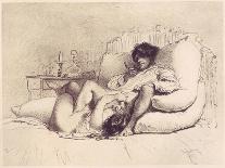Man and Woman Making Love, Plate 2 of Liebe-Mihaly von Zichy-Giclee Print