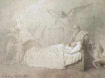 Alexander III on His Deathbed Surrounded by Angels, 1895-Mihaly Zichy-Giclee Print