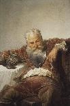 Falstaff with a Tankard of Wine and a Pipe, 1873-Mihaly Zichy-Framed Giclee Print