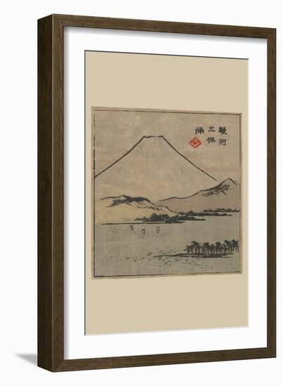 Miho Bay in Suruga (Suruga Miho No Ura)-Ando Hiroshige-Framed Art Print