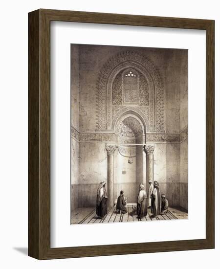 Mihrab of Mosque of Mohammed-Ben-Qalaum (14th Century) in Cairo-Emile Prisse d'Avennes-Framed Giclee Print