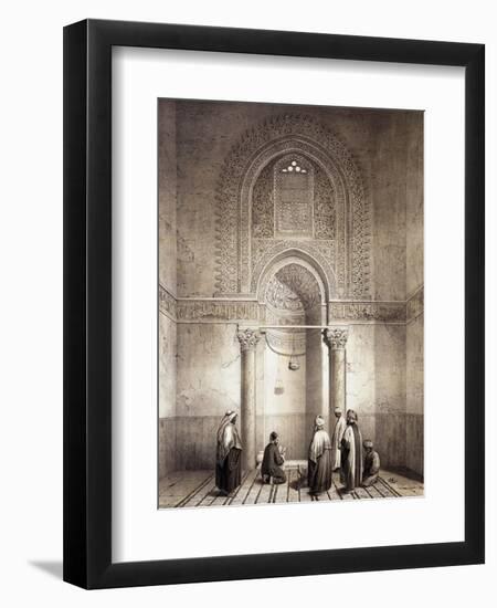 Mihrab of Mosque of Mohammed-Ben-Qalaum (14th Century) in Cairo-Emile Prisse d'Avennes-Framed Giclee Print