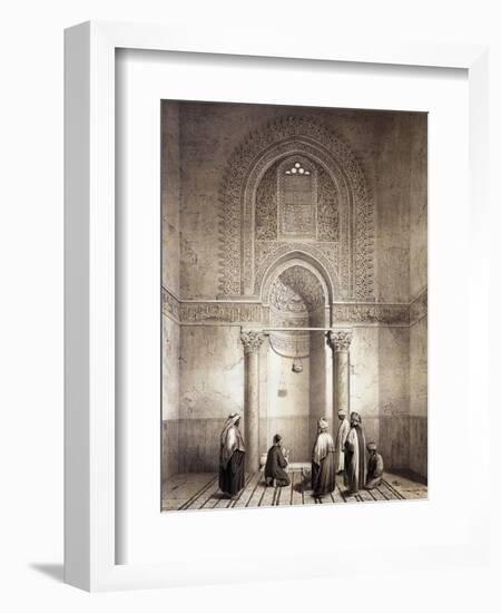 Mihrab of Mosque of Mohammed-Ben-Qalaum (14th Century) in Cairo-Emile Prisse d'Avennes-Framed Giclee Print