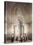 Mihrab of Mosque of Mohammed-Ben-Qalaum (14th Century) in Cairo-Emile Prisse d'Avennes-Stretched Canvas