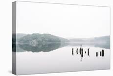 Moored Reflection-Mikael Svensson-Stretched Canvas