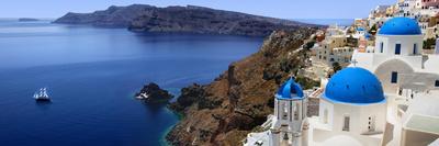 Santorini-mikdam-Framed Stretched Canvas