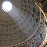 Pantheon, Rome. Shaft of Sunlight Through Oculus in Dome-Mike Burton-Photographic Print