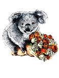 New Baby Meerkats on White, 2020, (Pen and Ink)-Mike Davis-Giclee Print