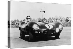 Mike Hawthorn Driving a D Type Jaguar, C1955-C1956-null-Stretched Canvas