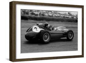 Mike Hawthorn in Ferrari, 1958 British Grand Prix-null-Framed Photographic Print