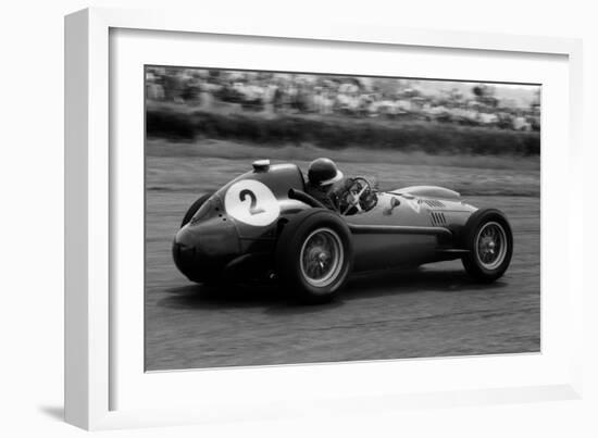 Mike Hawthorn in Ferrari, 1958 British Grand Prix-null-Framed Photographic Print