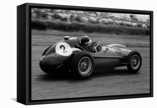 Mike Hawthorn in Ferrari, 1958 British Grand Prix-null-Framed Stretched Canvas