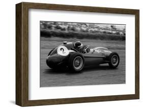 Mike Hawthorn in Ferrari, 1958 British Grand Prix-null-Framed Photographic Print