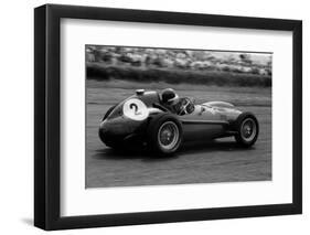 Mike Hawthorn in Ferrari, 1958 British Grand Prix-null-Framed Photographic Print