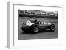 Mike Hawthorn in Ferrari, 1958 British Grand Prix-null-Framed Photographic Print