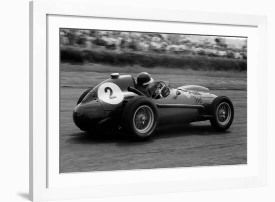 Mike Hawthorn in Ferrari, 1958 British Grand Prix-null-Framed Photographic Print