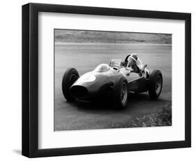 Mike Hawthorn in Ferrari, 1958 Dutch Grand Prix-null-Framed Photographic Print