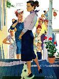 The Lady Was Insulted - Saturday Evening Post "Men at the Top", April 19, 1958 pg.35-Mike Ludlow-Stretched Canvas