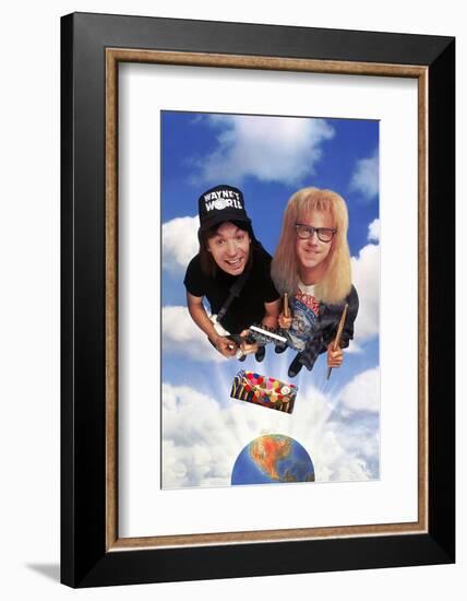 MIKE MYERS; DANA CARVEY. "Wayne's World" [1992], directed by PENELOPE SPHEERIS.-null-Framed Photographic Print