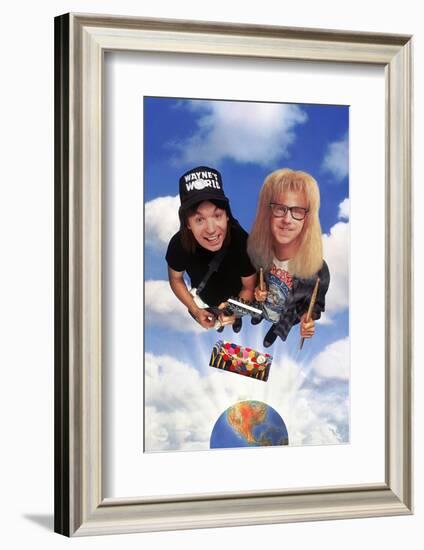 MIKE MYERS; DANA CARVEY. "Wayne's World" [1992], directed by PENELOPE SPHEERIS.-null-Framed Photographic Print