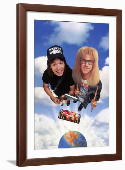 MIKE MYERS; DANA CARVEY. "Wayne's World" [1992], directed by PENELOPE SPHEERIS.-null-Framed Photographic Print