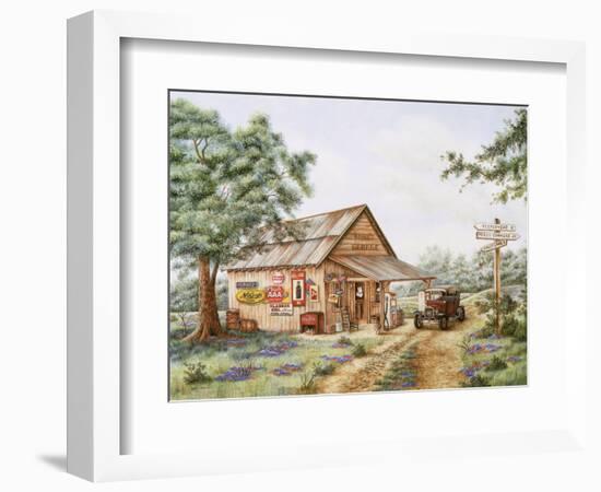 Mike's Garage-Unknown Shannon-Framed Art Print