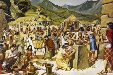 Everyday Life in an Inca Community-Mike White-Giclee Print